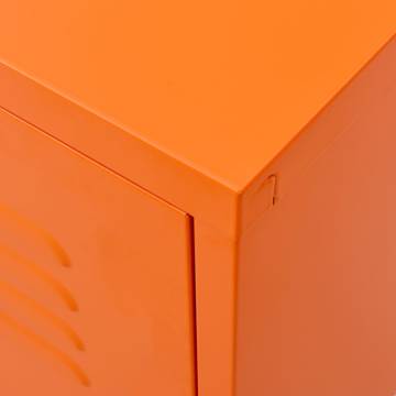 TV Cabinet Orange 105x35x50 cm Steel