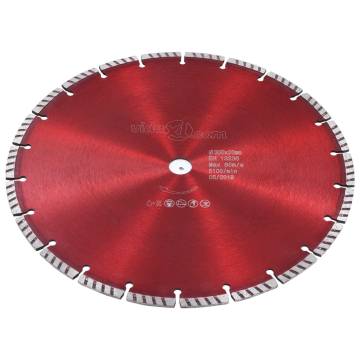 Diamond Cutting Disc with Turbo Steel 300 mm