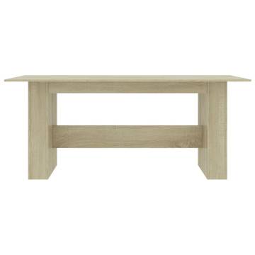 Dining Table Sonoma Oak 180x90x76 cm Engineered Wood