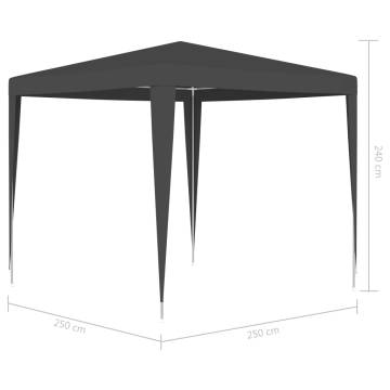 Professional Party Tent 2.5x2.5 m Anthracite 90 g/m²