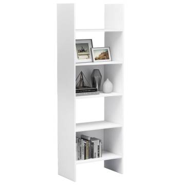 Book Cabinet White 60x35x180 cm Engineered Wood