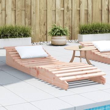 Sun Lounger 205x60x31.5 cm Solid Wood Douglas