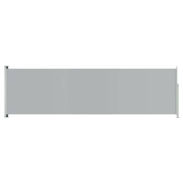 Patio Retractable Side Awning 180x600 cm Grey