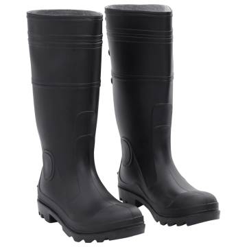 Rain Boots Black Size 42 PVC