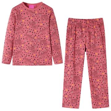 Kids' Pyjamas with Long Sleeves Old Pink 140