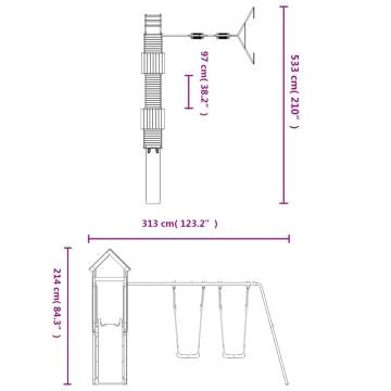 Outdoor Playset Impregnated Wood Pine