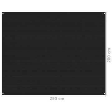 Tent Carpet 250x200 cm Black