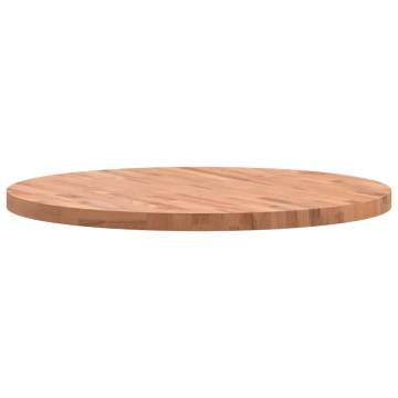 Table Top Ø90x4 cm Round Solid Wood Beech