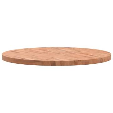 Table Top Ø90x4 cm Round Solid Wood Beech