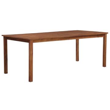 Garden Table 200x100x74 cm Solid Acacia Wood