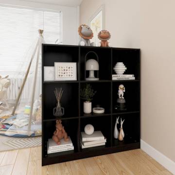 Book Cabinet/Room Divider Black 104x33.5x110 cm Solid Pinewood