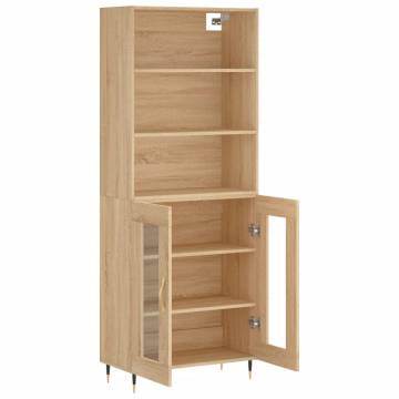 Highboard Sonoma Oak 69.5x34x180 cm Engineered Wood