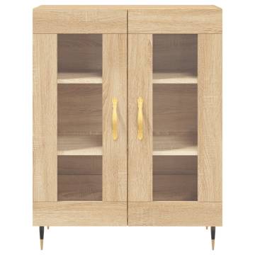 Highboard Sonoma Oak 69.5x34x180 cm Engineered Wood