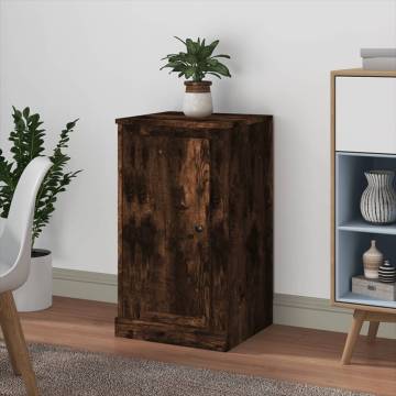 Sideboard Smoked Oak 37.5x35.5x67.5 cm Engineered Wood