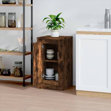 Sideboard Smoked Oak 37.5x35.5x67.5 cm Engineered Wood