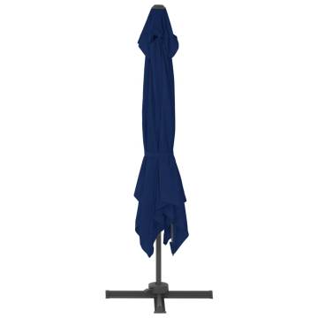 Cantilever Umbrella with Aluminium Pole 3x3 m Azure Blue