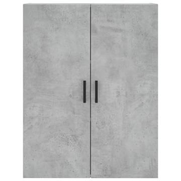 Wall Mounted Cabinets 2 pcs Concrete Grey 69.5x34x90 cm