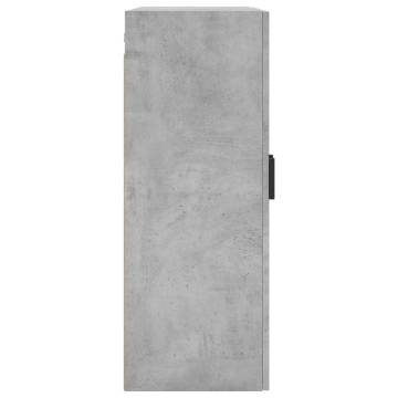 Wall Mounted Cabinets 2 pcs Concrete Grey 69.5x34x90 cm