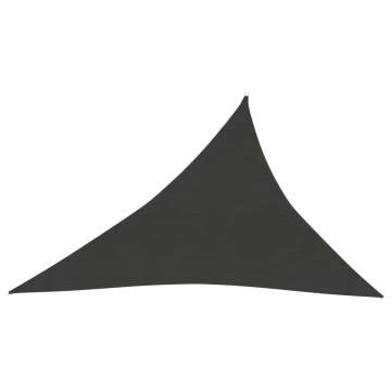 Sunshade Sail 160 g/m² Anthracite 4x5x6.8 m HDPE