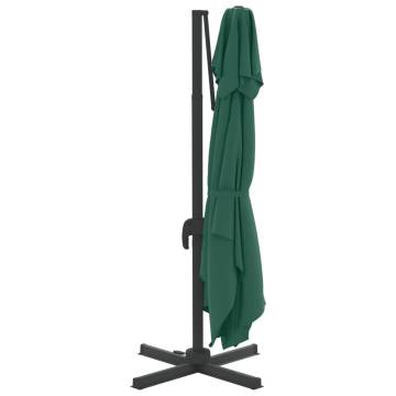 Double Top Cantilever Umbrella Green 400x300 cm