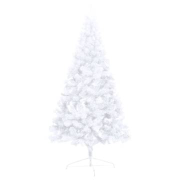 Artificial Half Pre-lit Christmas Tree with Ball Set White 240 cm