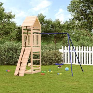 Outdoor Playset Solid Wood Pine