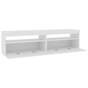 TV Cabinets 2 pcs with LED Lights White 75x35x40 cm