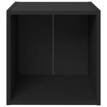 TV Cabinets 4 pcs Black 37x35x37 cm Engineered Wood