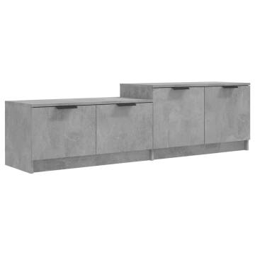 TV Cabinet Concrete Grey 158.5x36x45 cm Engineered Wood