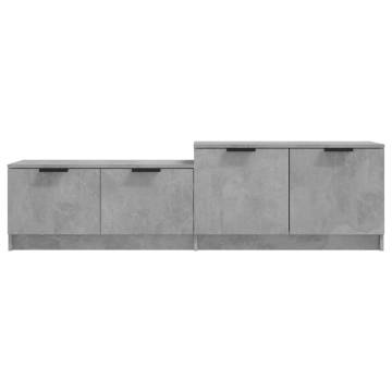 TV Cabinet Concrete Grey 158.5x36x45 cm Engineered Wood