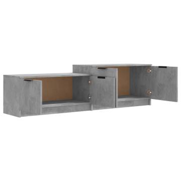 TV Cabinet Concrete Grey 158.5x36x45 cm Engineered Wood