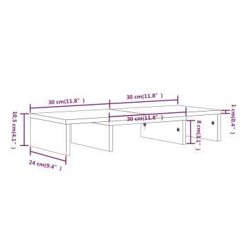 Monitor Stand 60x24x10.5 cm Solid Wood Pine