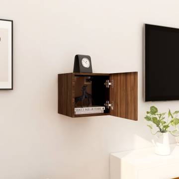 Wall Mounted TV Cabinet Brown Oak 30.5x30x30 cm