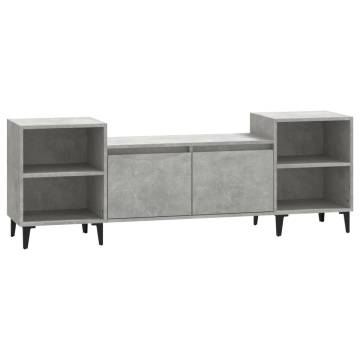 TV Cabinet Concrete Grey 160x35x55 cm Engineered Wood