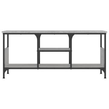 TV Cabinet Grey Sonoma 100x35x45 cm Engineered Wood&Iron