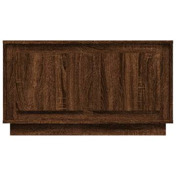 TV Cabinet Brown Oak 80x35x45 cm Engineered Wood