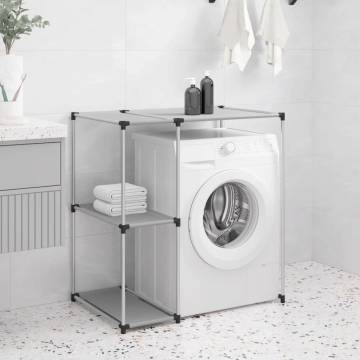 Storage Rack over Washing Machine Grey 87x55x90.5 cm Iron