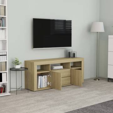 TV Cabinet Sonoma Oak 120x30x50 cm Engineered Wood