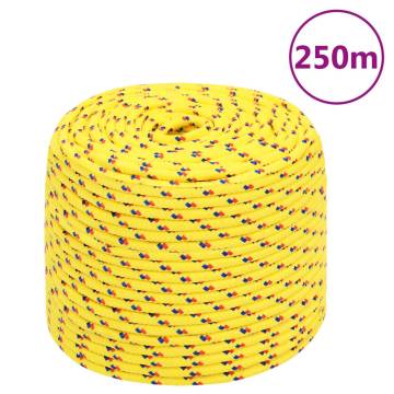 Boat Rope Yellow 10 mm 250 m Polypropylene