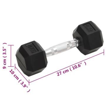 Dumbbells 2 pcs 8 kg Cast Iron