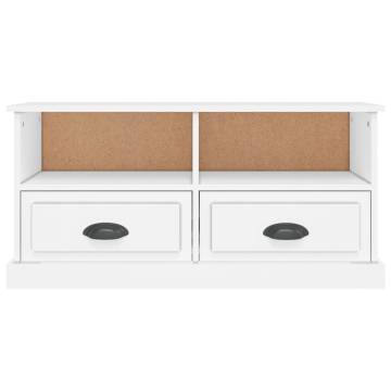 TV Cabinet White 93x35.5x45 cm Engineered Wood