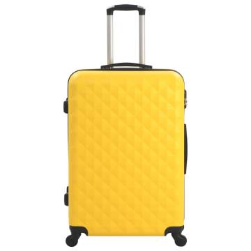 Hardcase Trolley Set 3 pcs Yellow ABS