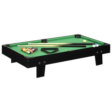 3 Feet Mini Pool Table 92x52x19 cm Black and Green