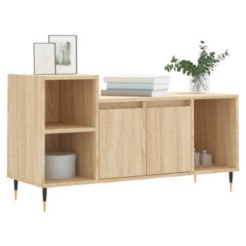 TV Cabinet Sonoma Oak 100x35x55 cm Engineered Wood