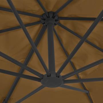 Outdoor Umbrella with Portable Base Taupe