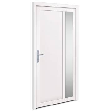 Front Door White 108x208 cm PVC