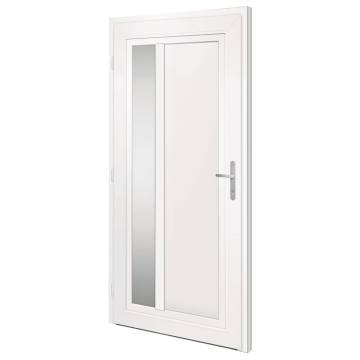 Front Door White 108x208 cm PVC