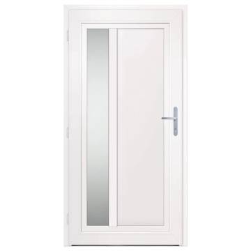 Front Door White 108x208 cm PVC