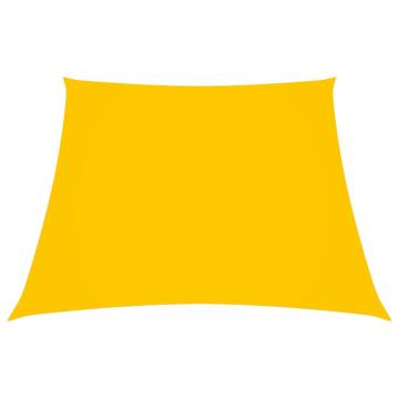 Sunshade Sail Oxford Fabric Trapezium 2/4x3 m Yellow