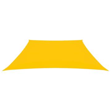 Sunshade Sail Oxford Fabric Trapezium 2/4x3 m Yellow